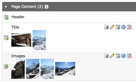 Thumbnails in the list module