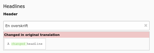 A field has been changed in default language record
