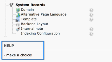 Adding an element to the new record wizard