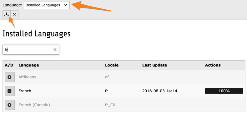 The Languages module